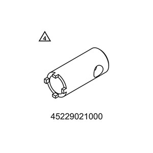 Llave de tuercas estriadas