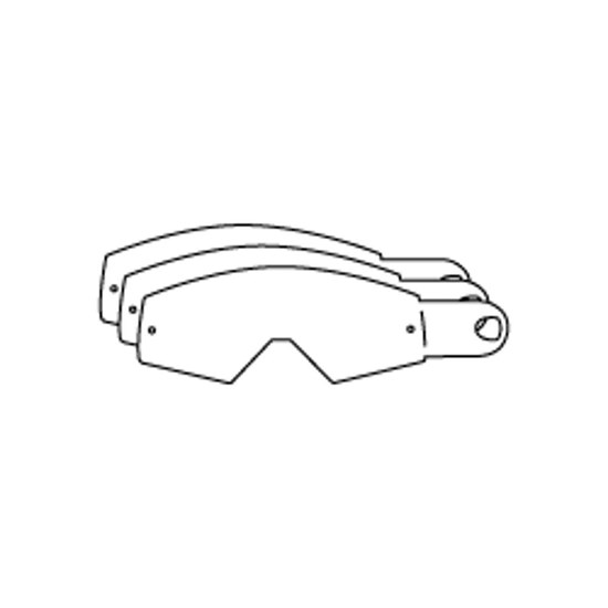 Imagen de RACING GOGGLES TEAR OFF'S (12 PCS)